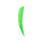 3 Inch Parabolic Natural Feather Solid Color RW Solid Color Feathers Green