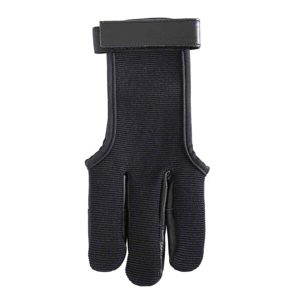 Schießhandschuh Black Baumwolle & Leder Größe XL